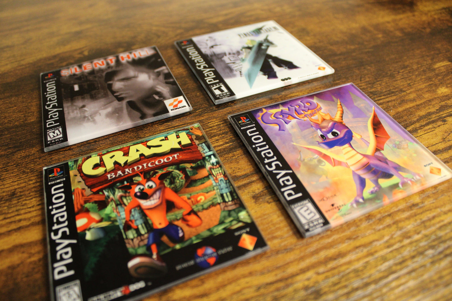 Video Game Box Art Coasters - Premium Square Glass Coasters - Choose Your Own Game!