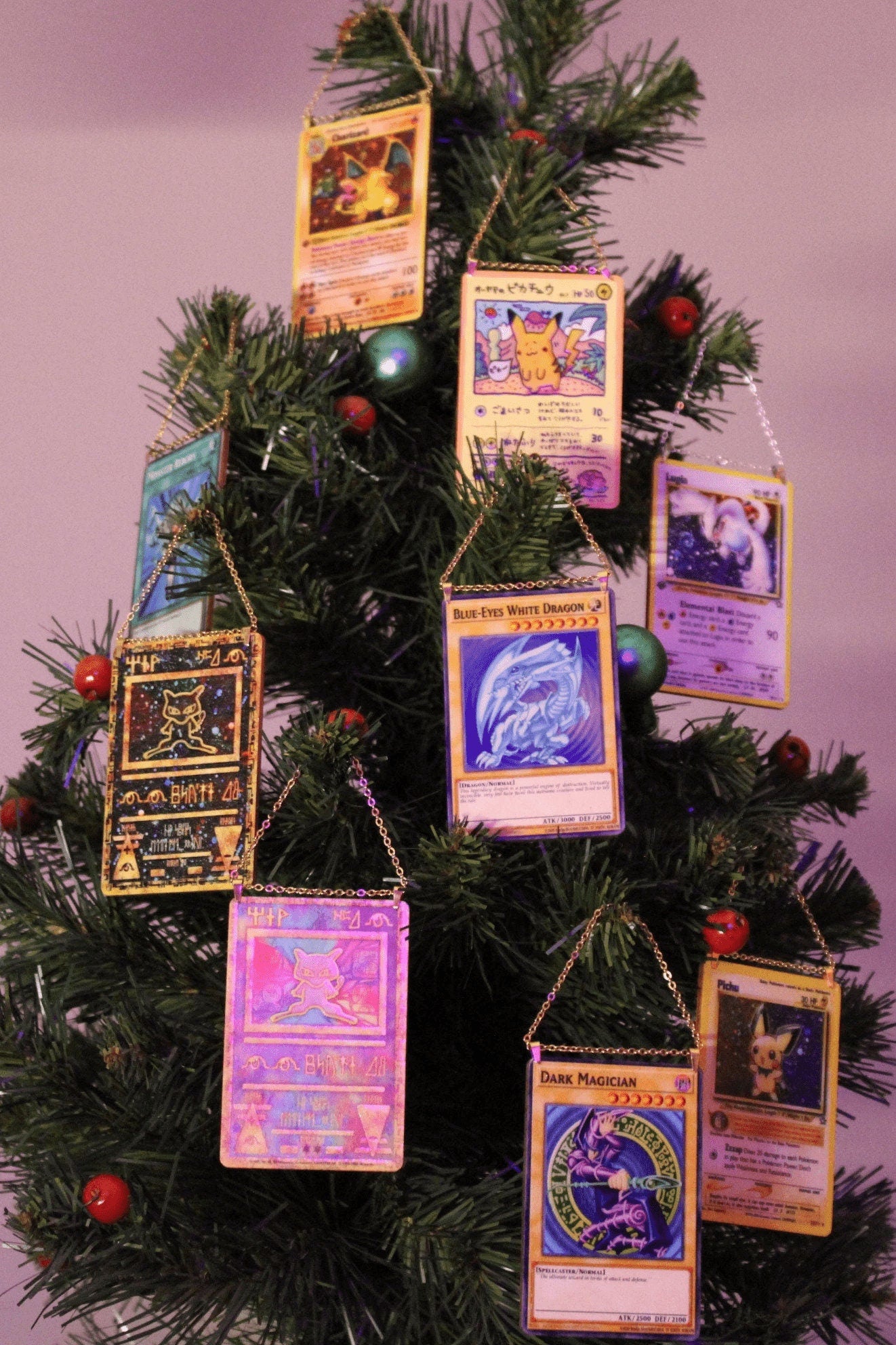 Pokemon / Yu-Gi-Oh! Trading Card Wooden Ornaments