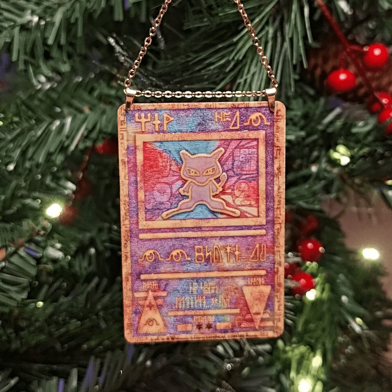 Pokemon / Yu-Gi-Oh! Trading Card Wooden Ornaments