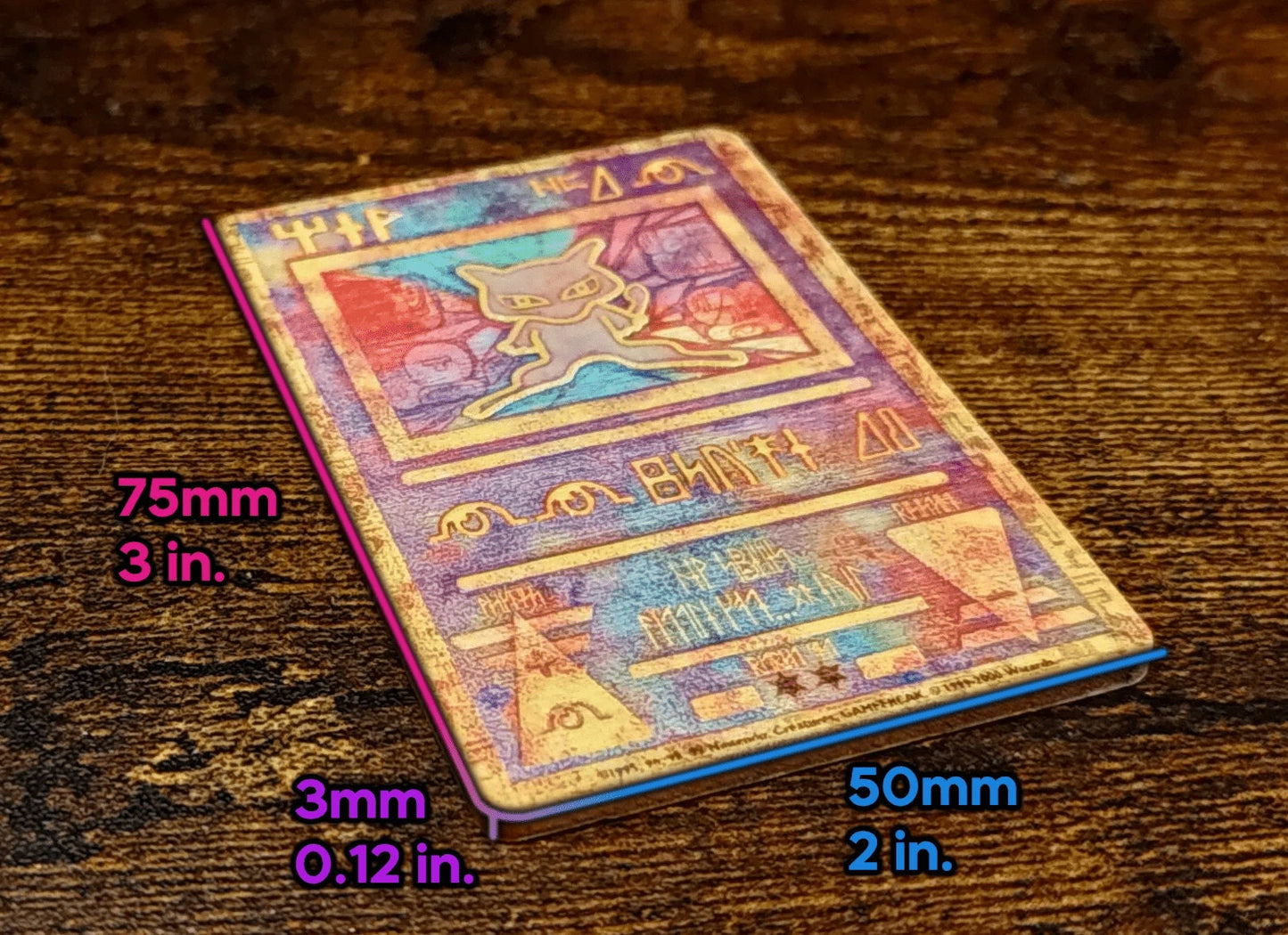 Pokemon / Yu-Gi-Oh! Trading Card Wooden Ornaments