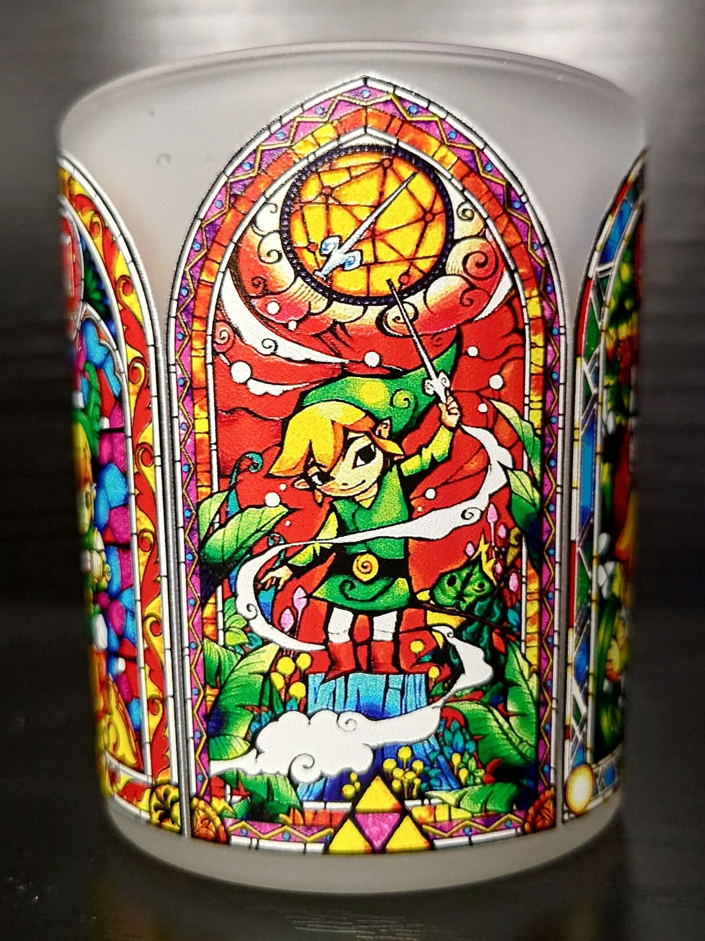 Zelda Wind Waker Textured Glass Whiskey Tumbler Set