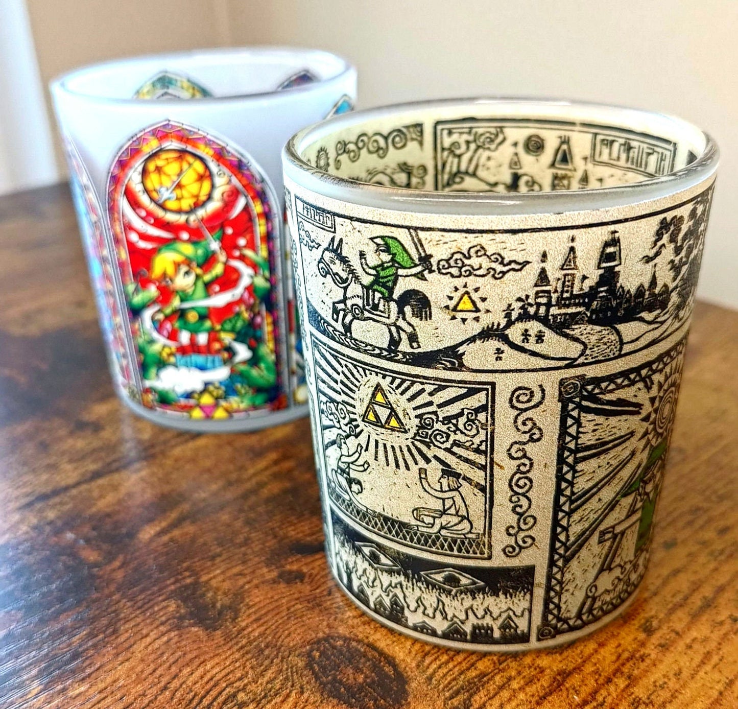 Zelda Wind Waker Textured Glass Whiskey Tumbler Set