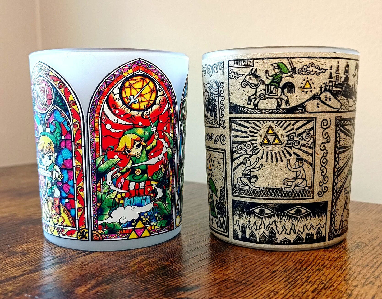 Zelda Wind Waker Textured Glass Whiskey Tumbler Set